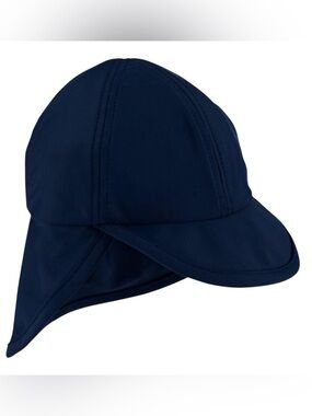 Carter’s Baby UPF 50+ Sun Hat Neck Flap Navy Swim Beach 6-12M NWT